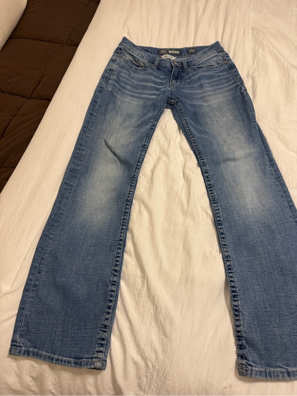 BKE Men's Aiden Light Blue Wide Leg Jeans